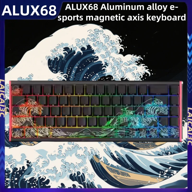 

Ajazz Alux68 Gaming Magnetic Axis Keyboard Aluminum Alloy Shell 0.01mmrt 0 Dead Zone Hot Swappable Valorant Mechanical Keyboard