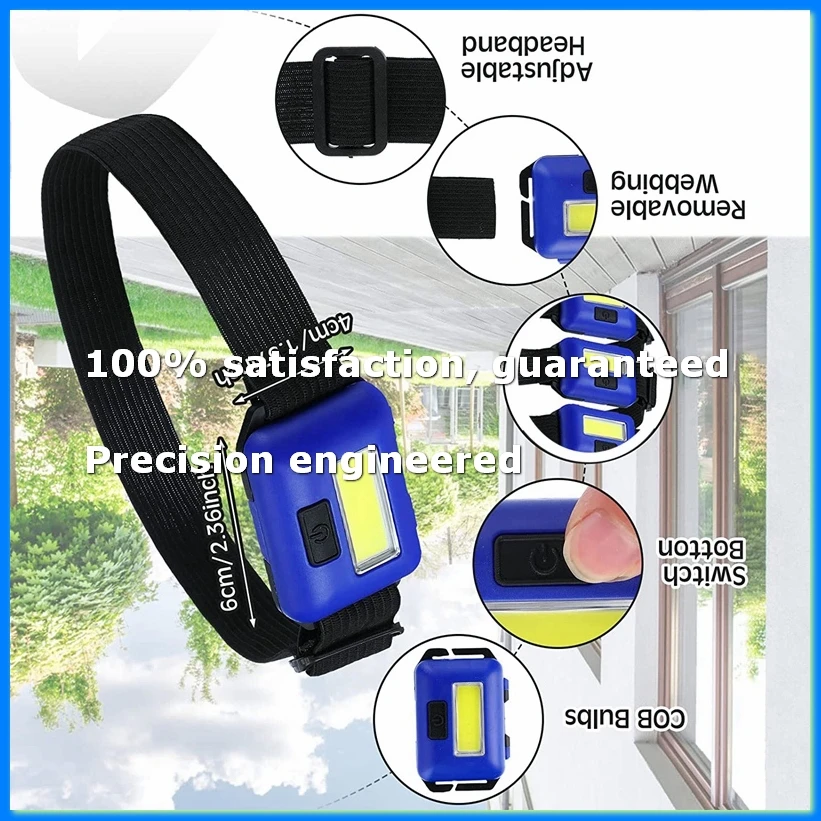 30 Pcs Led Headlight Flashlight for Adults Kids Outdoor Flashlight Headlights with Adjustable Headband Waterproof-ABFB