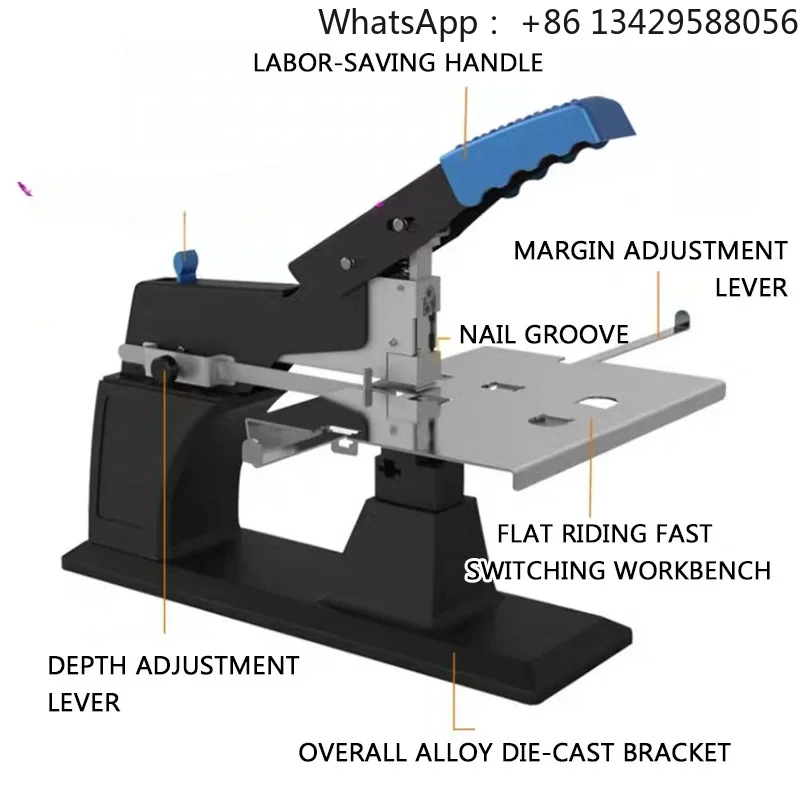 Rotatable Saddle Stitch Binding Machine SH03 Large  Center Seam Stapling Equipment for Book Binding