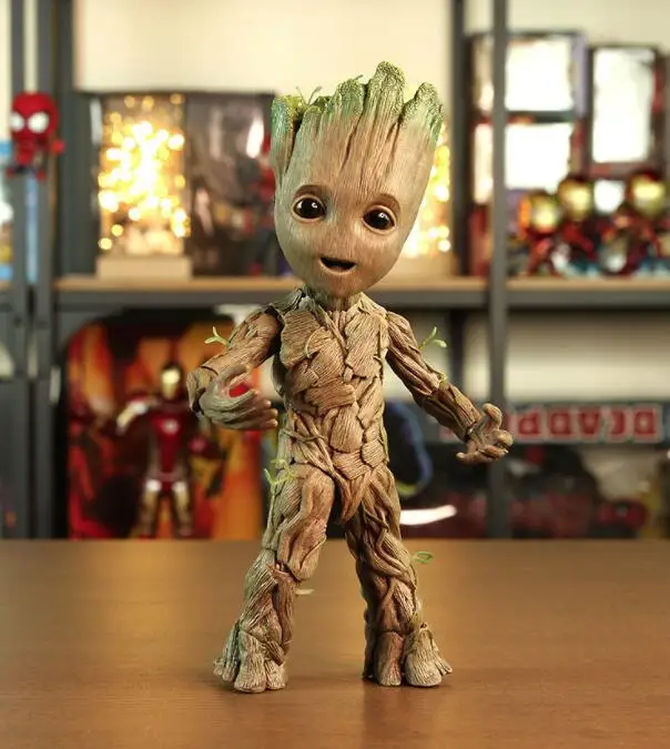 Marvel Guardians of The Galaxy Groot Cute Baby Tree Man Joints Moveable BJD Action Figure Toys