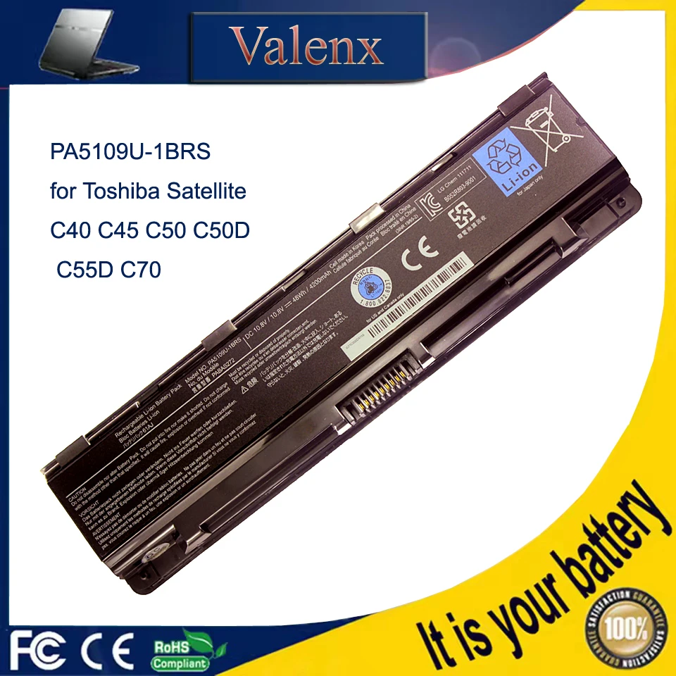 PA5109U-1BRS PA5024U-1BRS Battery for Toshiba C45 C50 C50D C55 C70 L70 P800 P870 L840 L800 S840 S870
