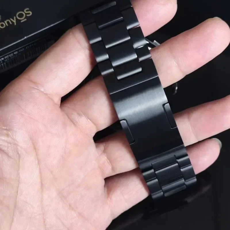 ไม่มีช่องว่างไทเทเนียมอัลลอยด์สําหรับ Huawei Watch 4 46 มม.,58g Urltra-Light Watchband, 22 มม.เปลี่ยนสายรัดข้อมือสําหรับ Huawei Watch4