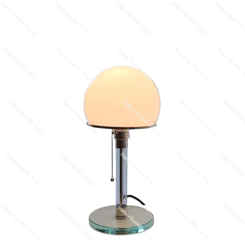 Table lamp Glass bedside lamp brushed switch Simple decorative light Reading light