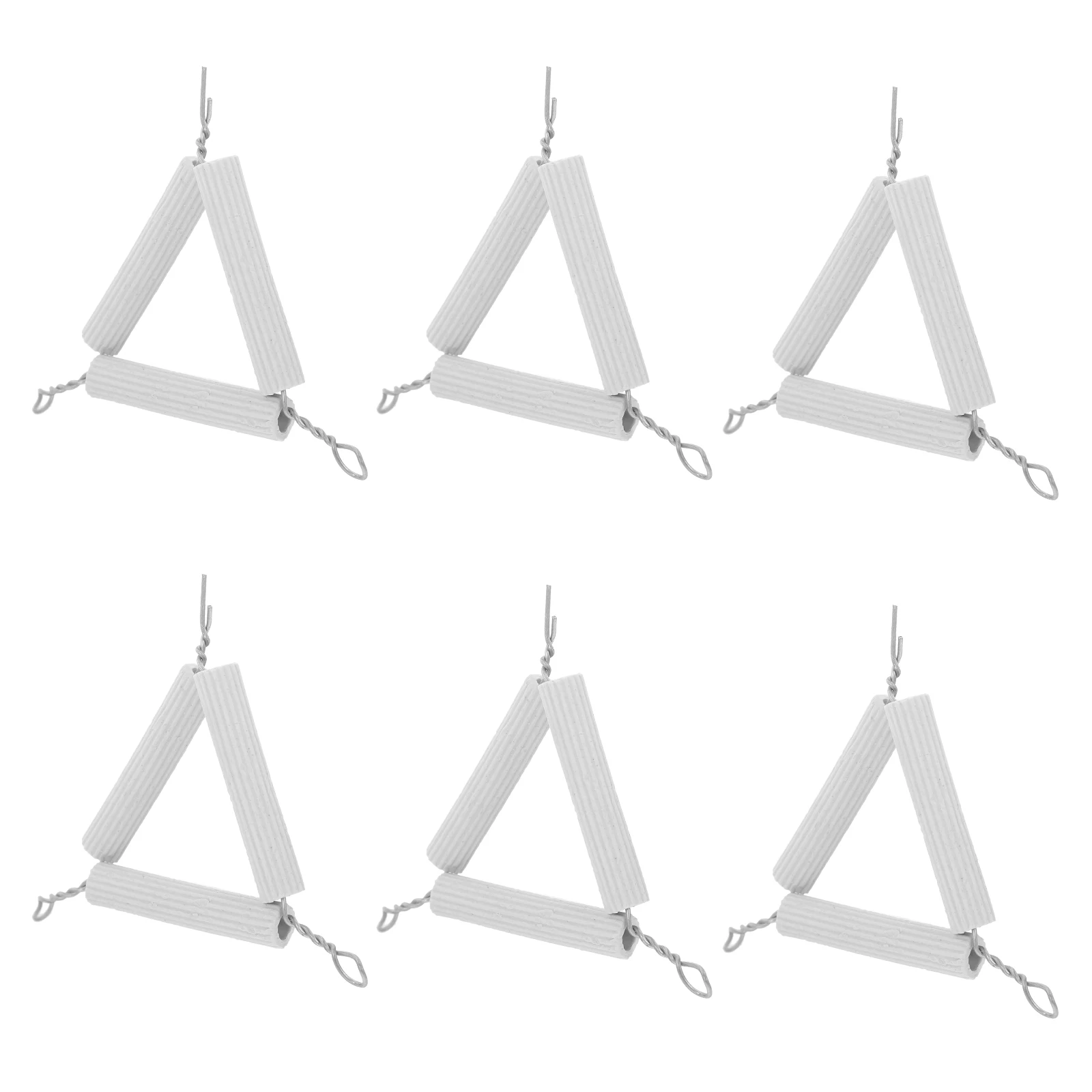 

10pcs Ceramic Crucible Rack Iron Cotton Construction High Temperature Resistant Laboratory Support Holder Chemical Experiments