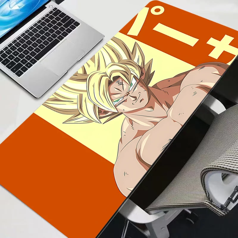 Mouse pads Gaming Keyboard Rug Laptop Japan Cool Anime Mouse Pad XXL Black DBZ Dragon Ball Z Desk Mat PC Gamer Carpet Mousepad