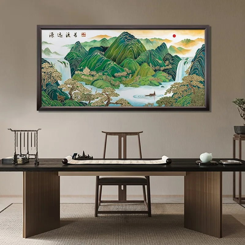 Zhu Bingren Copper‑Long‑Enduring‑Prosperity Wall Art Decor For Corridor Living Room Office Housewarming Blessing Business Gift