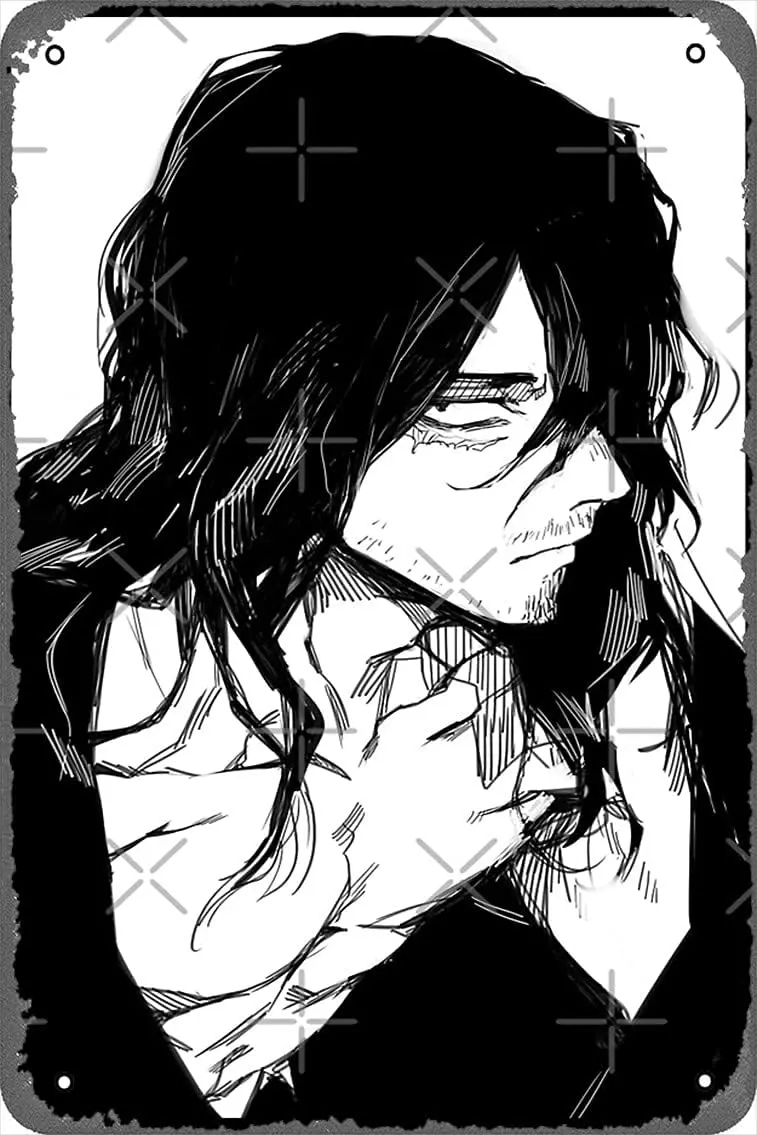 8 X 12 Metal Signs - Shouta Aizawa MHA Vintage Look Metal Tin Poster sign