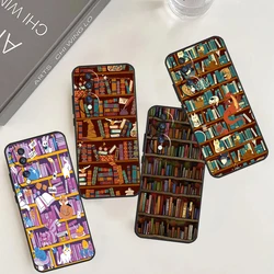 Library In Wonderland Case For Honor X9b X8b X7 X8 X9 X6a X7a X8a X9a Cover For Honor Magic 5 6 Pro 50 70 90 Lite