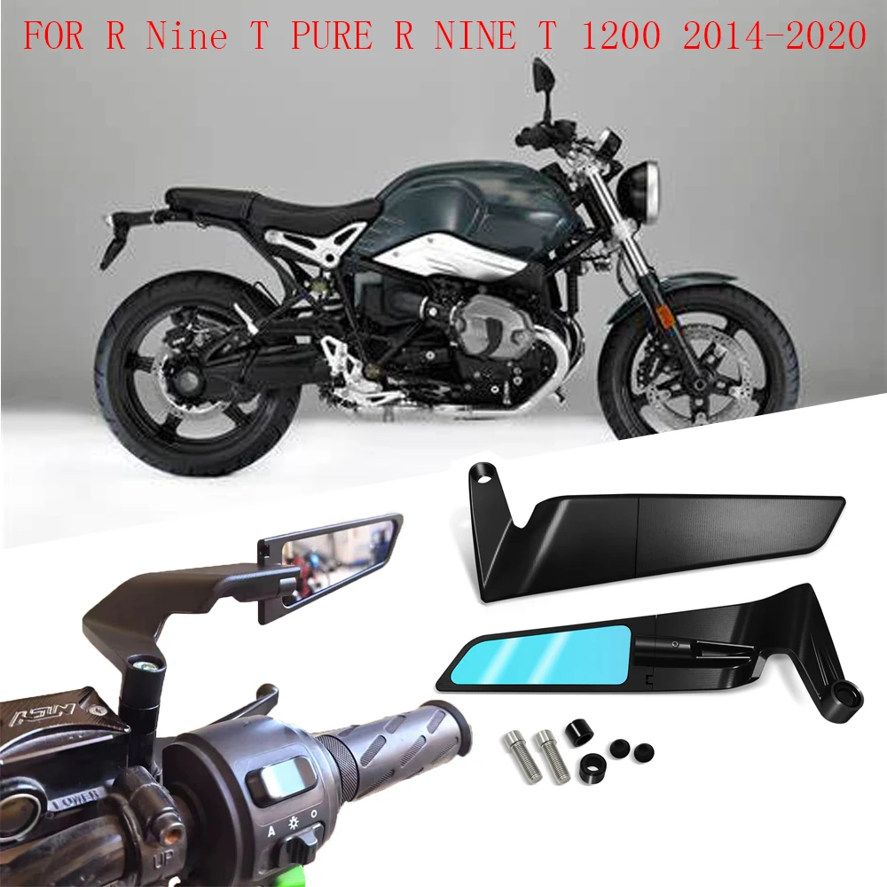 

motorcycle accessories rearview mirror wind wing side rear view reversing For BMW R Nine T PURE R NINE T 1200 2014-2020