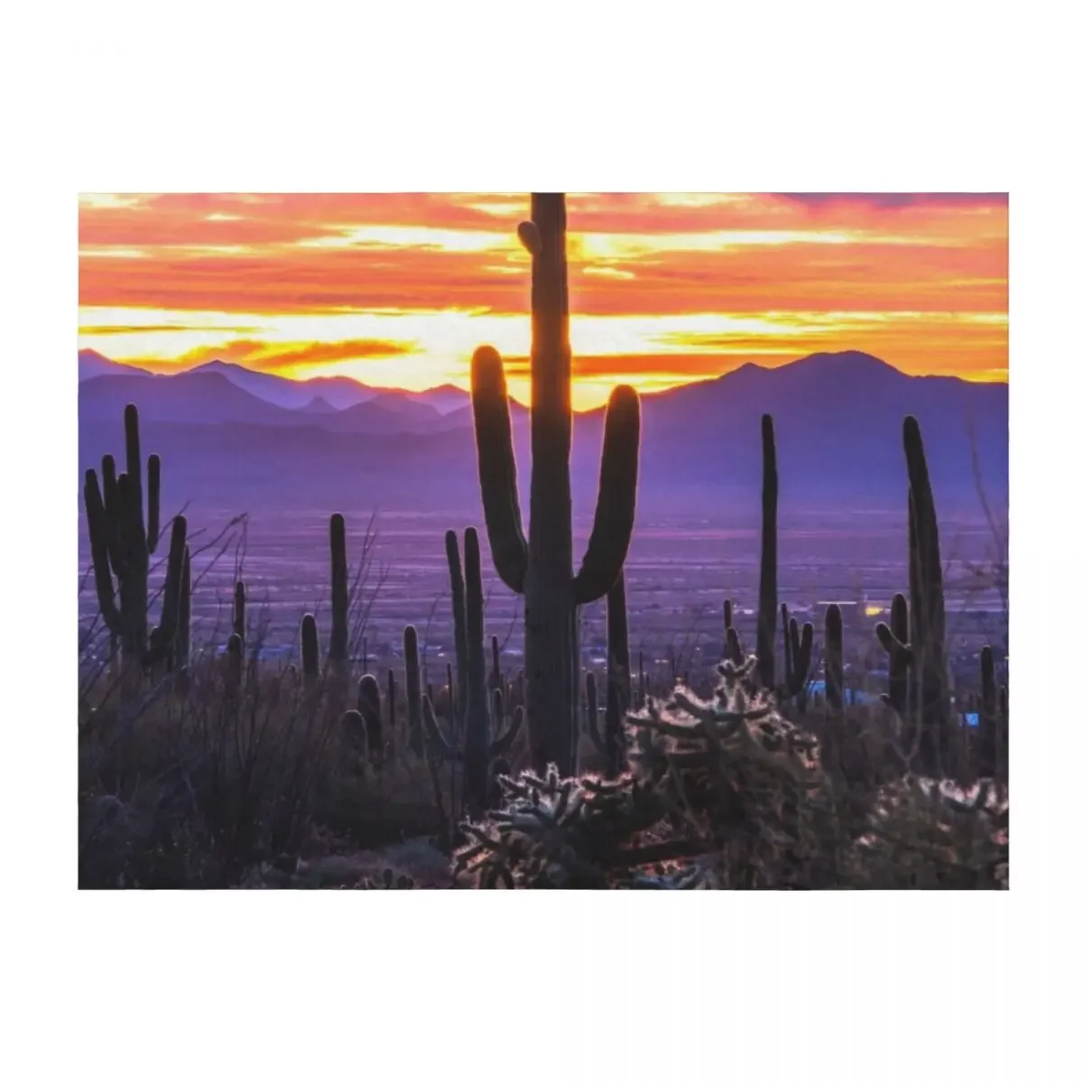 

Arizona Sunset Throw Blanket Bed covers Blankets For Bed Large sofa bed Blankets