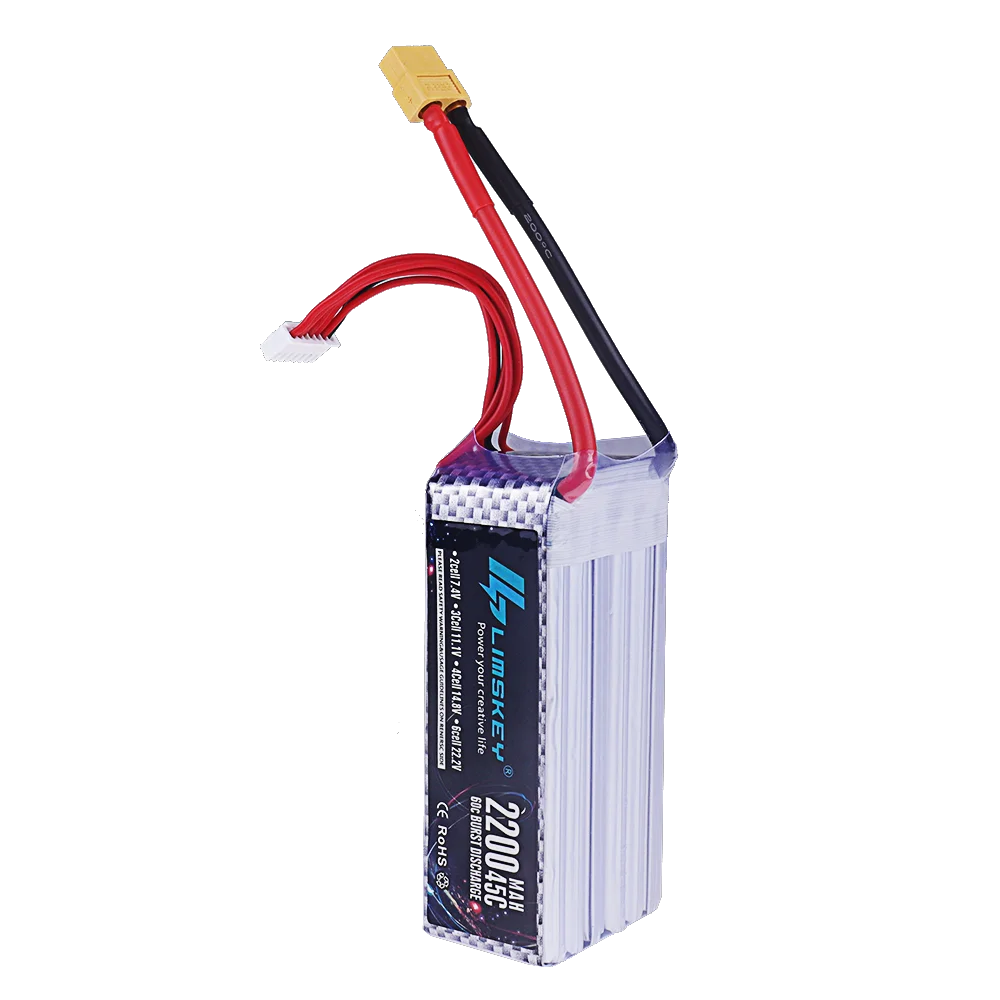 22.2 فولت 2200 مللي أمبير 6s 45C يبو قطع غيار البطارية ل RC سيارة طائرة قارب الطائرة بدون طيار كوادكوبتر Bateria 6s 22.2 فولت البطارية #5