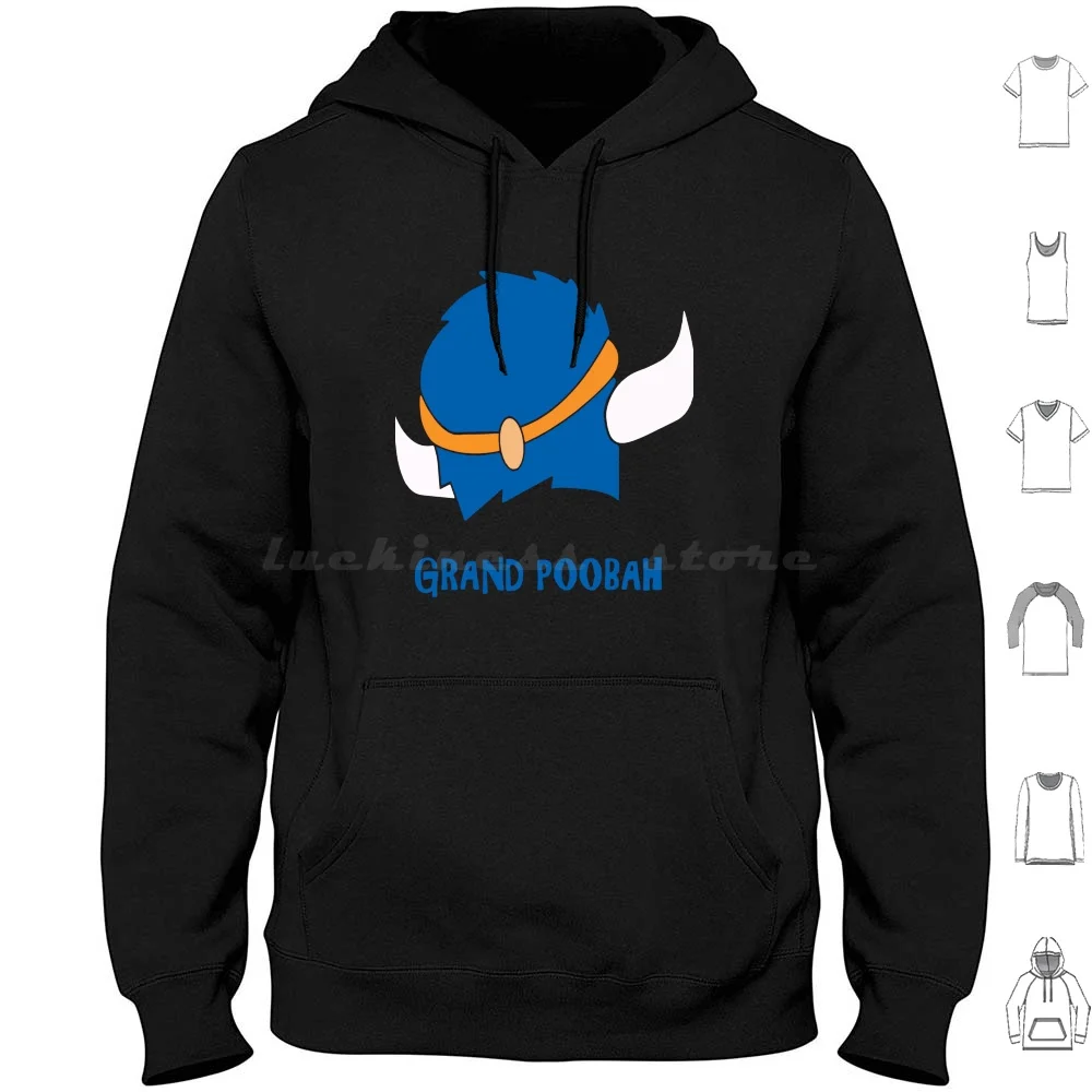 Flintstones Grand Poobah Hat Camiseta casual masculina com capuz de manga comprida Chapéu Poobah