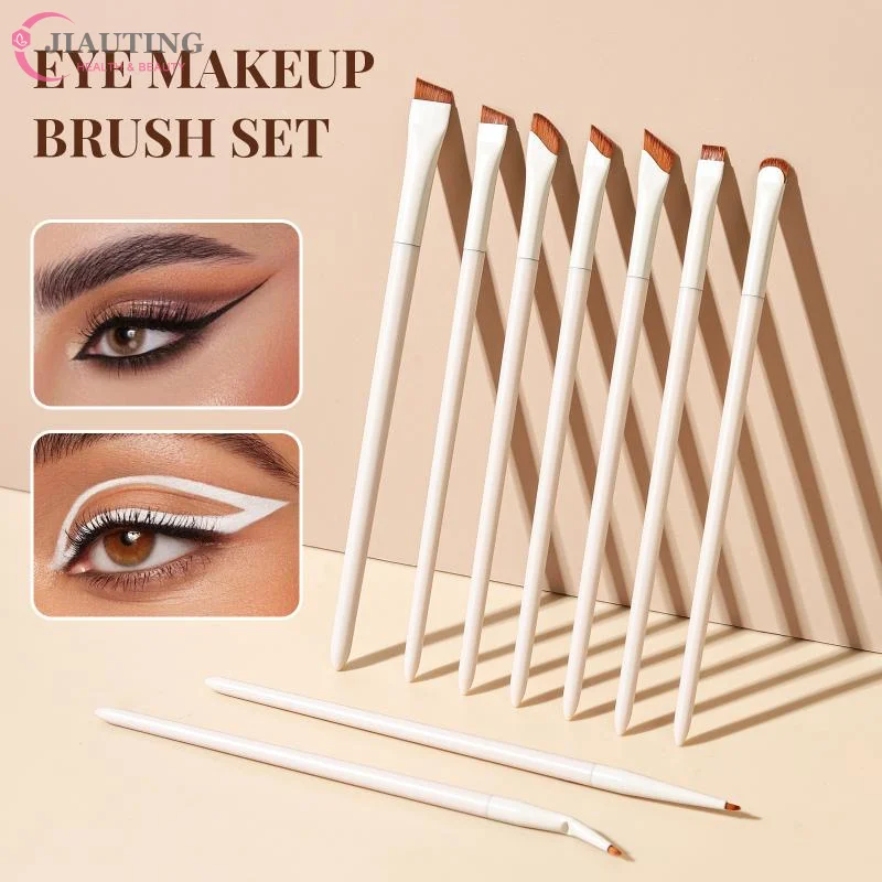 1/3/7/9 Eye Makeup Brushes Set Blade Eyeliner Brush Oblique Head Ultra-Fine Eyeshadow Brush Detail Brush Suitable For Makeup
