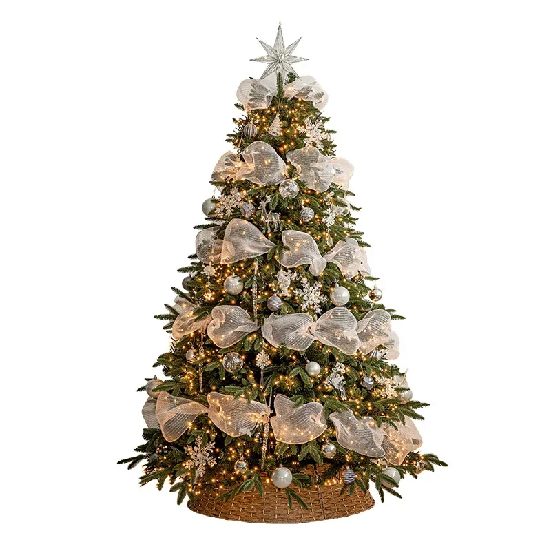 

Mixed leaf encrypted Christmas tree, set of household decorations atmosphere, decoration and large ornaments