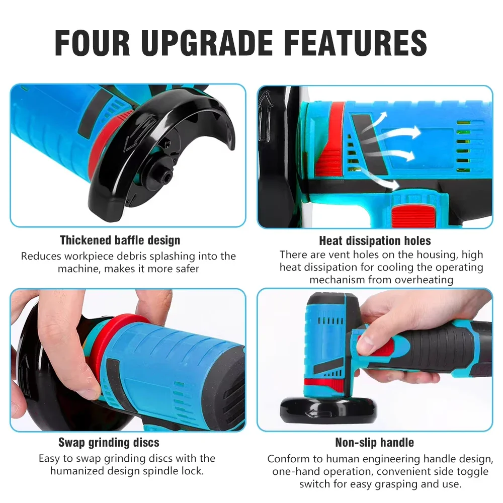 Rebarbadora sem fio 19500RPM 12V |   Corte/Polimento/Moagem de Diamante |   Mini ferramenta multifuncional recarregável |   amabilis