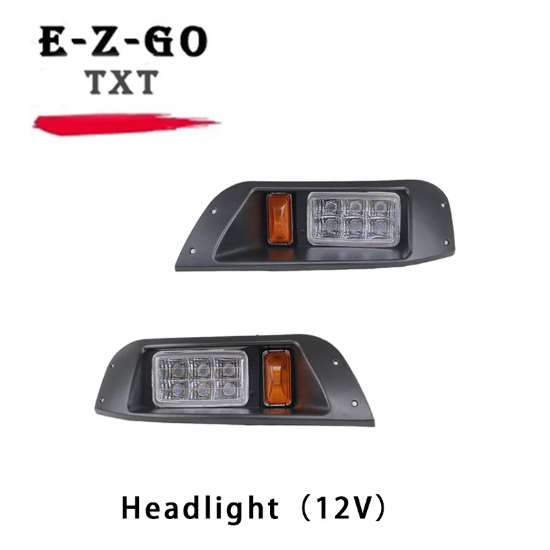 

Halogen head light for ezgo txt gas or electric golf cart models front replace 12V headlights excellent spot flood combo beam