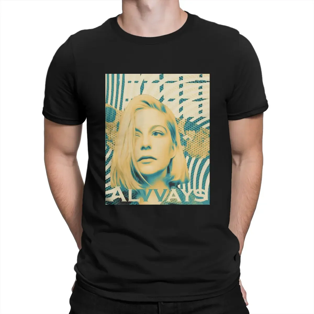 Molly Rankin Art Men's T Shirt Alvvays Novelty Tee Shirt Short Sleeve Crew Neck T-Shirts Cotton Original Clothing