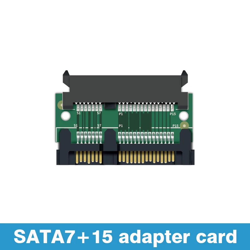SATA 7 + 15 إلى 22P بطاقة محول ذكر إلى أنثى محول موصل ل 2.5/3.5 بوصة القرص الصلب محرك Sata واجهة