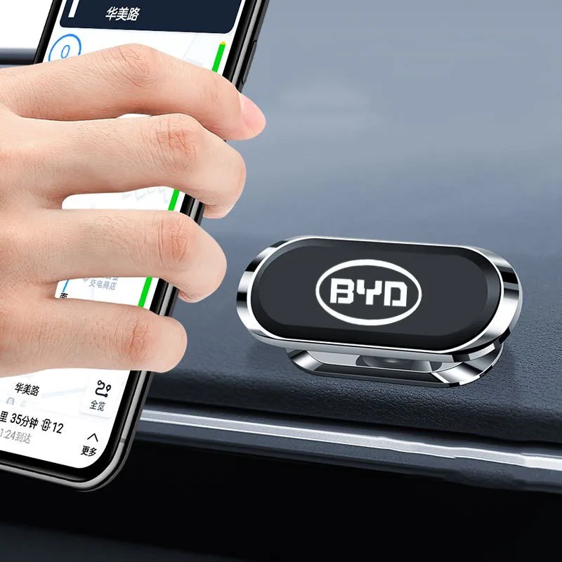 

Strong Magnetic Car Mobile Phone Holder Metal Magnet Stand For BYD M6 G3 G5 T3 F3 F0 S6 S7 E5 E6 Tang Yuan Atto3