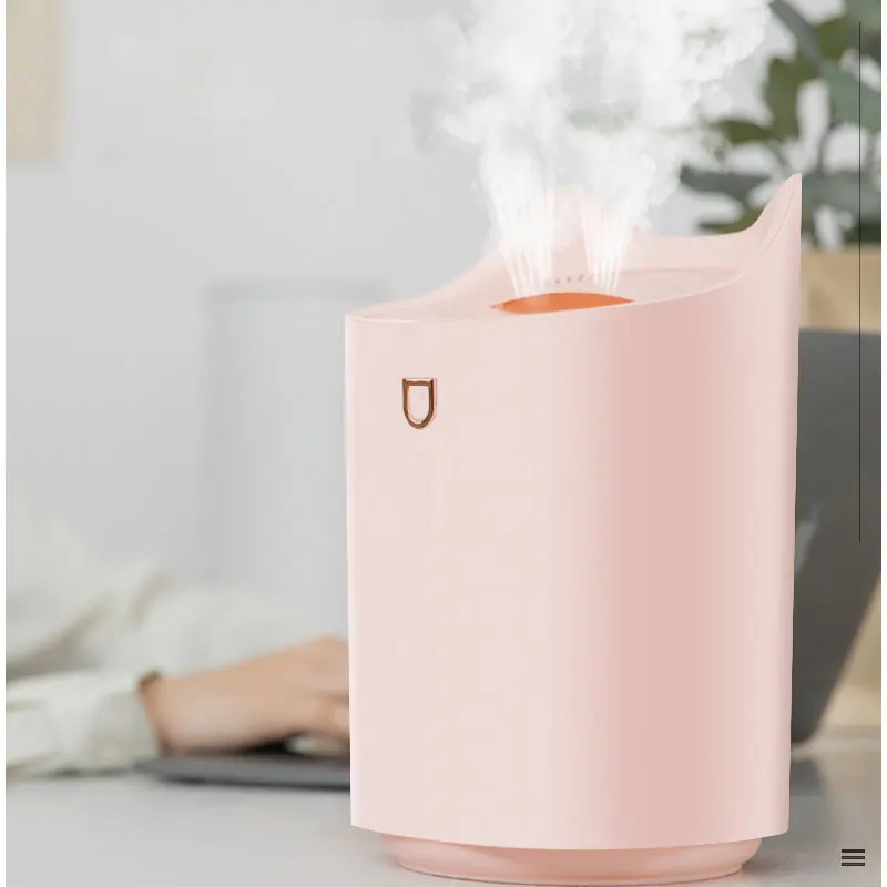 الهواء المرطب زيت طبيعي ناشر رائحة مزدوجة فوهة مع مصباح ليد ملون بالموجات فوق الصوتية المرطب الروائح الناشر