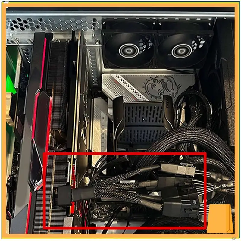 

L52A-1 шт. 4X8-контактный PCI-E до 16 контактов (12 + 4) PCI-E 5,0 12VHPWR Разъем 90-градусный графический процессор RTX4090 RTX4080 Серия P8X3 до 16PIN-B