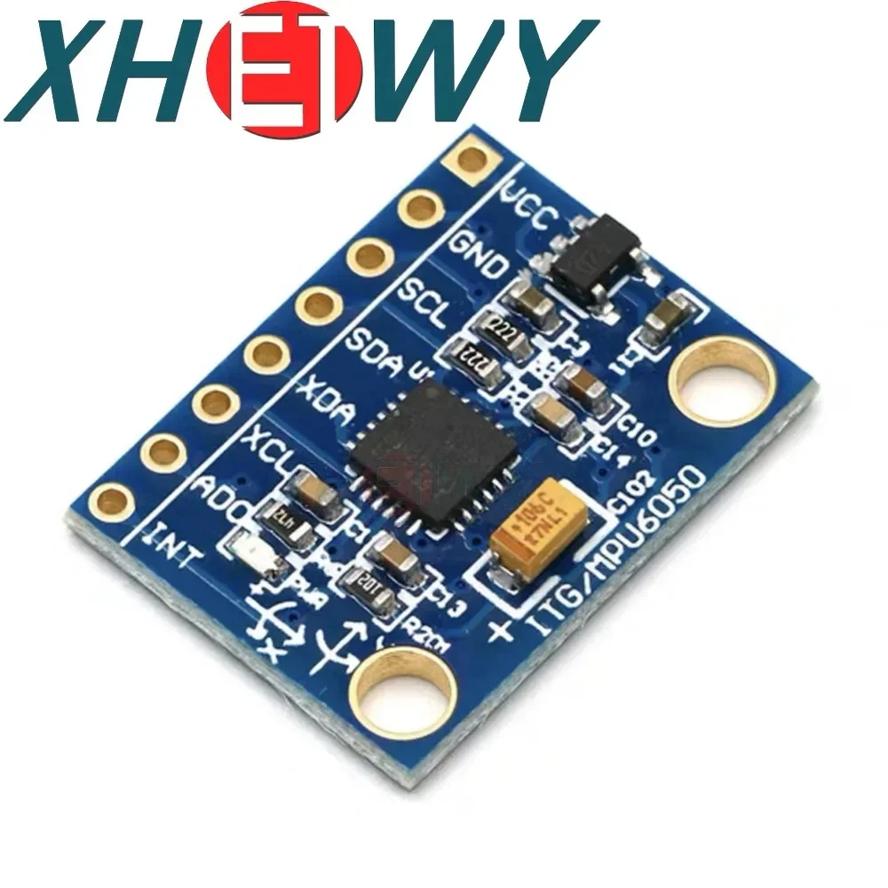 1PCS MPU-6050 module three-axis acceleration gyroscope 6DOF GY-521 with code schematic gold-plated plate