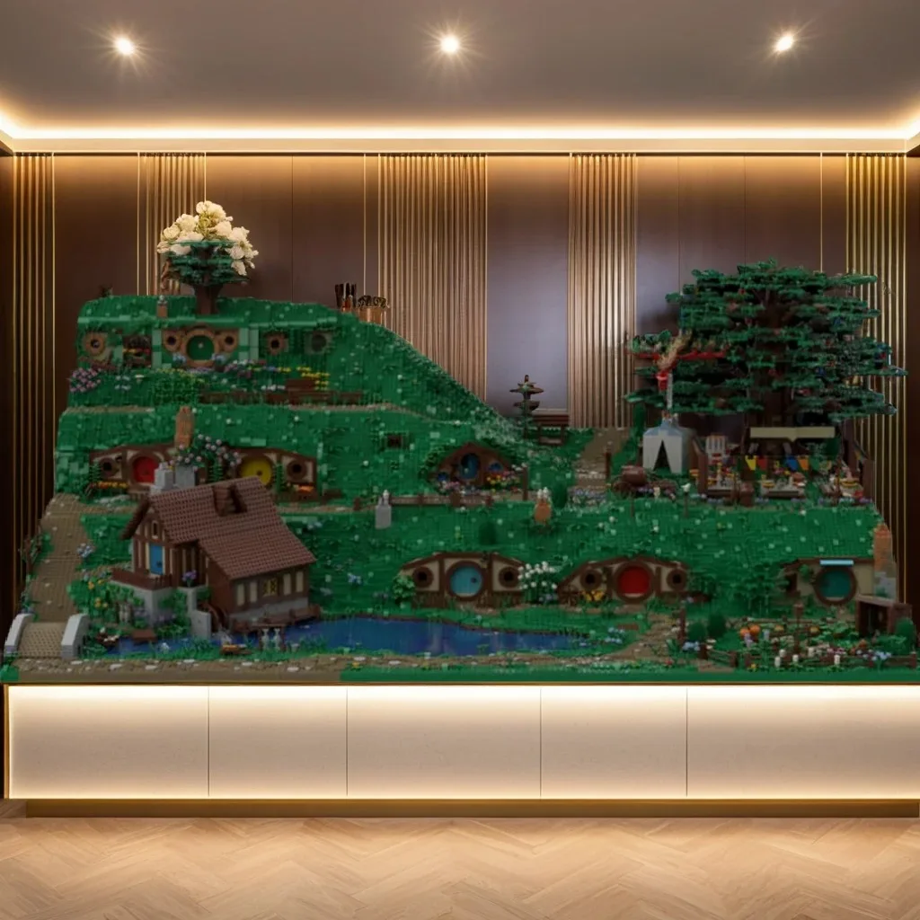 22989pcs MOC Hobbit Lord Rings Hobbiton Bundle ALL sections Model toy Building blocks Architecture Christmas gifts creative DIY