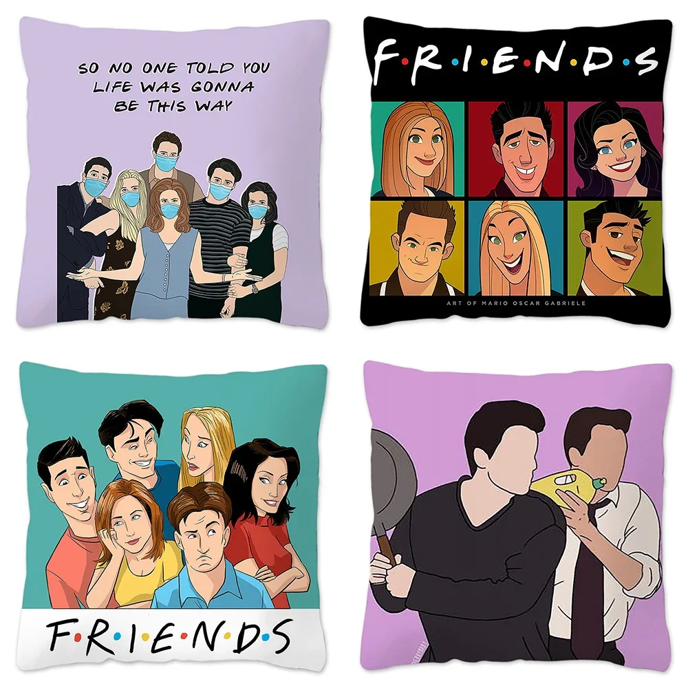 Friends Tv Show Living Room Decoration Pillow Cases 45*45 40*40 Chair Outdoor Cushion Cover Chair Color Decorative Pillow Cover