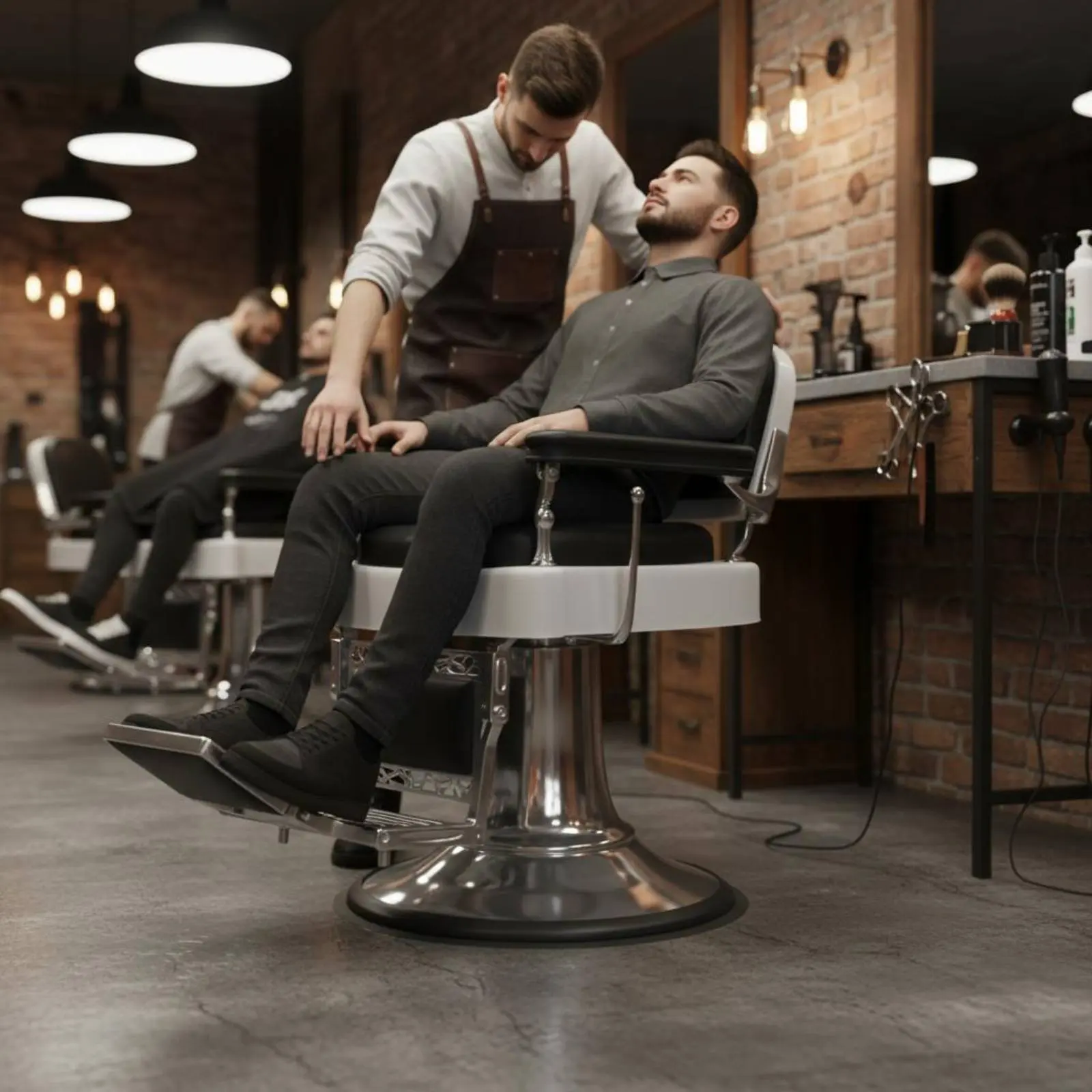 

Hair Stylist Chair Base Rubber Guard Sturdy Duty Salon Chair Floor Guard for Barbers