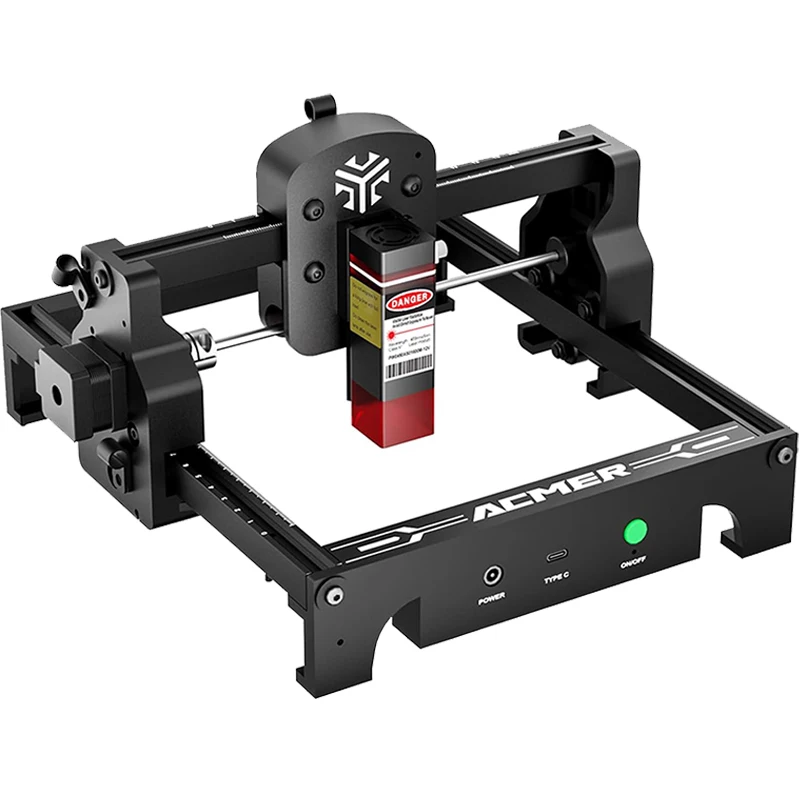 ACMER S1 Przenośna grawerka laserowa Mini maszyna do grawerowania i cięcia CNC do drewna Plastik Liście Skóra akrylowa