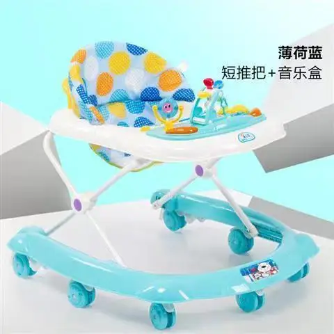 Baby walker 7-18 months anti - roll multi - function baby scooter boys and girls can be folded