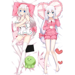 Funda de almohada decorativa de Anime japonés, protector de almohada decorativo de cuerpo de abrazaderas, Eromanga, Sensei, Izumi, Sagiri, Waifu, Otaku