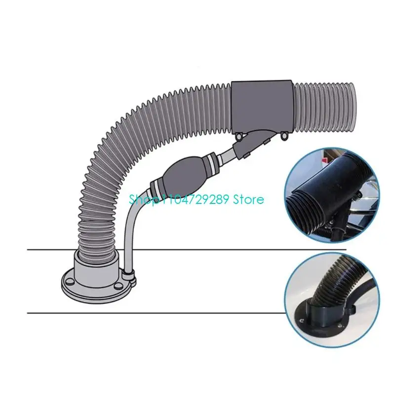 D8KE Split Type Marine Wiring Grommet Corrosion Proof PP Construction Easy Installation Watertight Seal for Outboards Engine