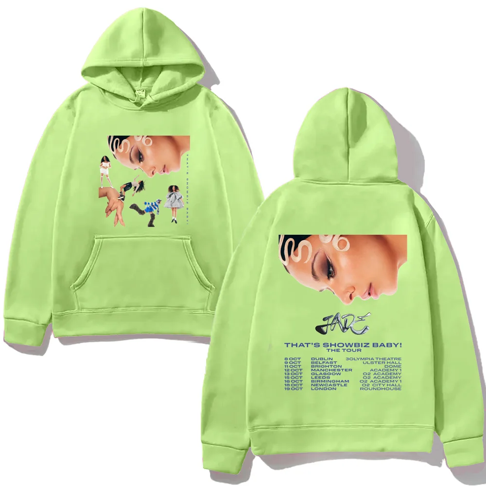 ¡Jade que muestra el bebébiz! Tour2025 Sudadera con capucha nuevo estilo JADE impresión sudadera Casual con bolsillo ropa de lana Unisex Punk Sudadera con capucha