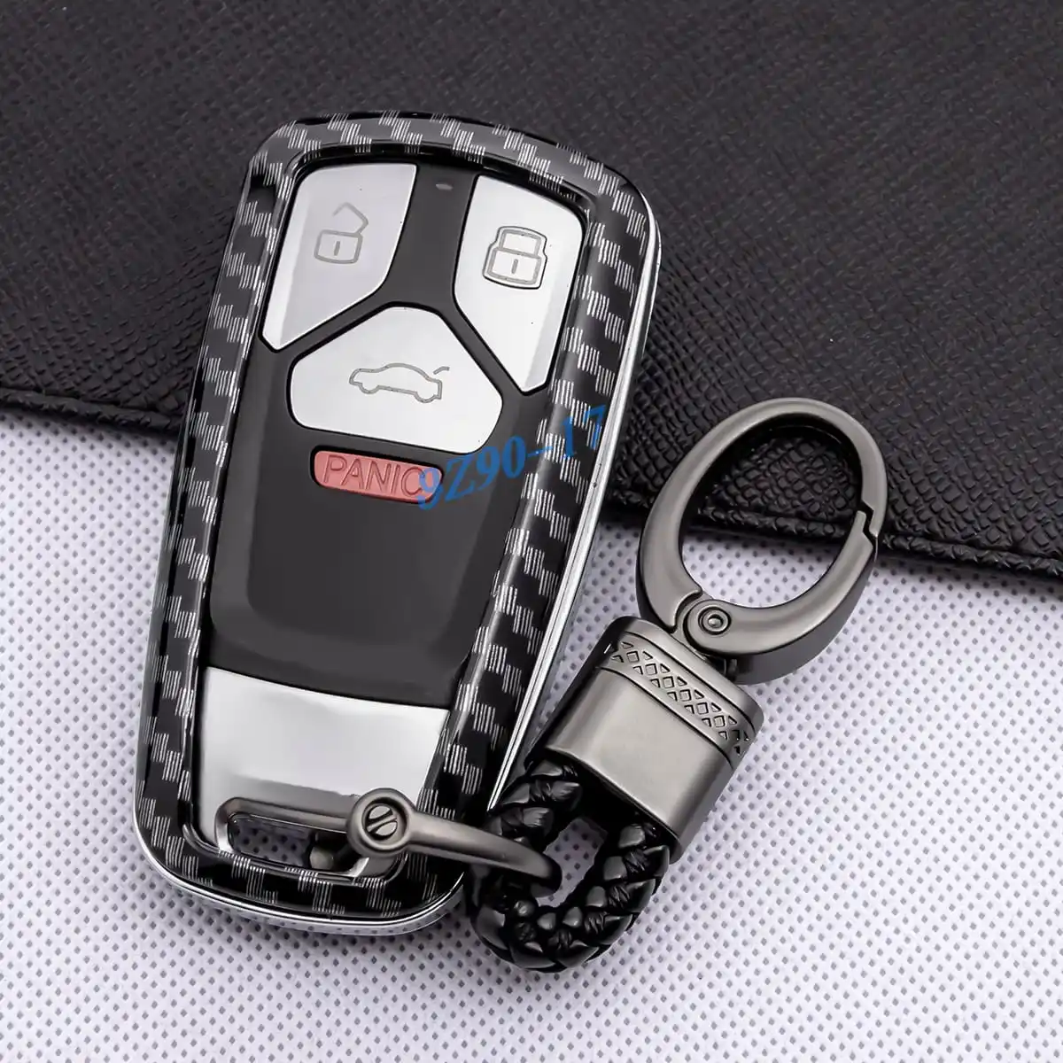 

ABS углеродное волокно автомобильный смарт-чехол для ключей брелок для Audi A4 B9 A5 Q5 Sportback S4 S5 SQ5 TT 2018-2025 2024 2023 2022