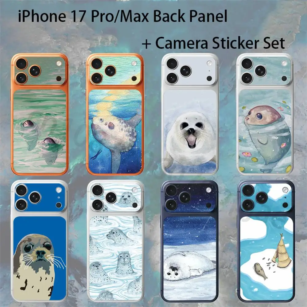

Seal Sea For iPhone 17pro/pro Max Full body Back Cover Decal Skin Colorful Rear Protective Sticker Film