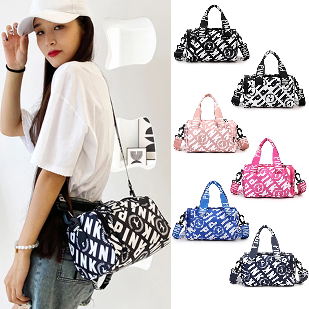 

Women Fitness Bag Gym Yoga Sport Dance Training Bag For Girl Boy Letters Printing Travel Fitness Siwmming Crossbody Deffle Bag