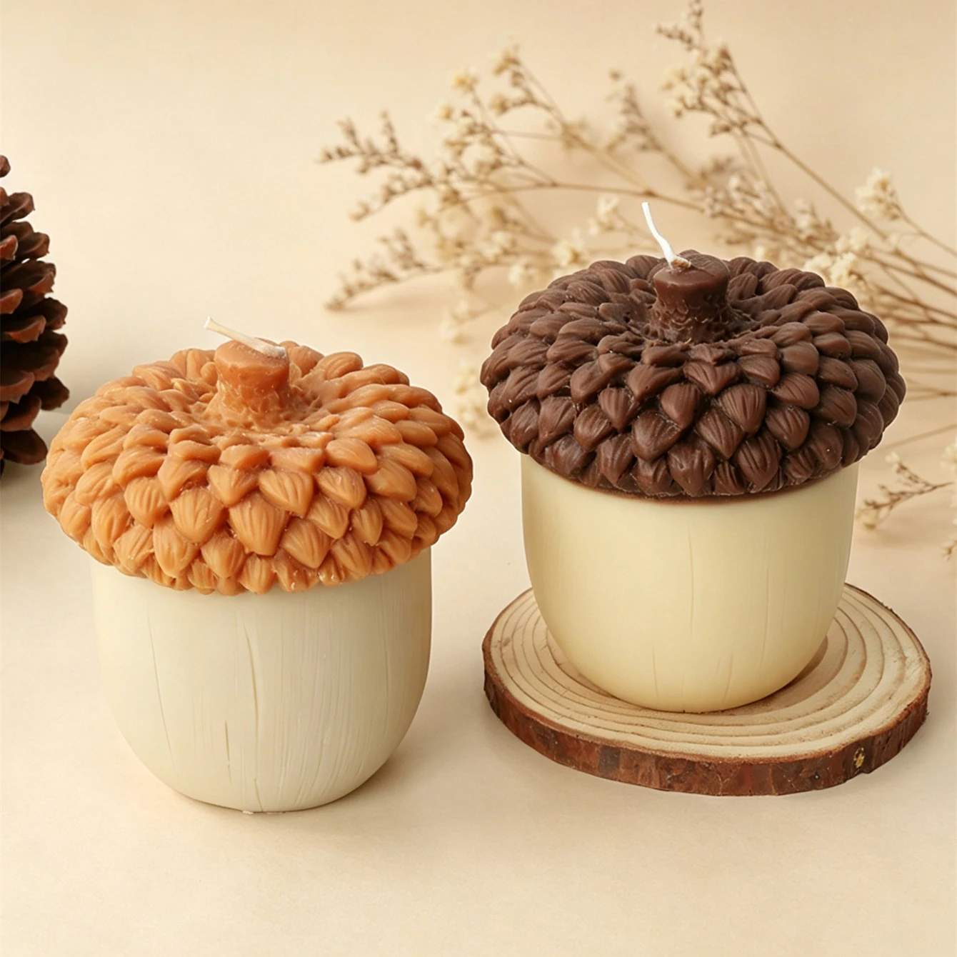 3D Pine Cone Hazelnut Silicone - 3D Printing Concrete 评论和价格