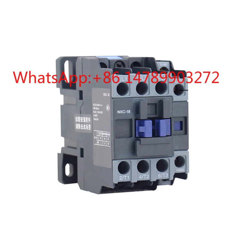 NXC Series AC Contactor 40A-160A 220V 380V Coil 50/60Hz 1NO+1NC Low Voltage Electrical Contactor for Industrial Control System