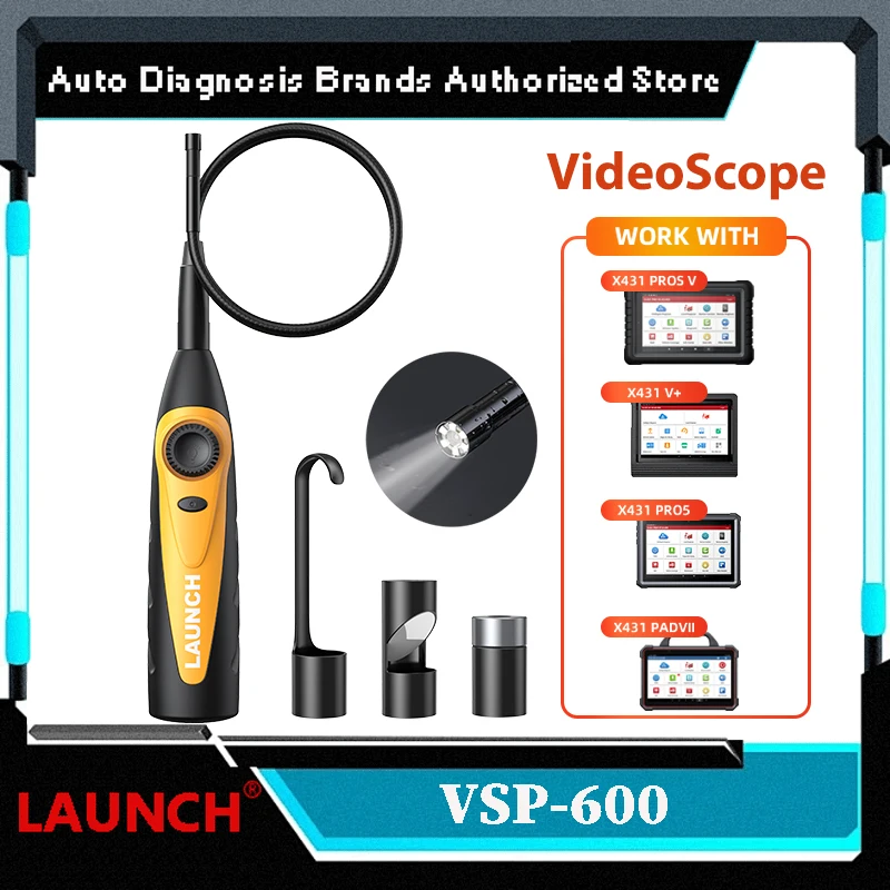 

LAUNCH X431 VSP-600 VSP600 OBD2 Scanner Video Scope Camera Digital Inspection Camera work with X431 V X431 V+ X431 Pro3S+