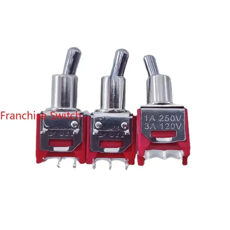 5PCS Q22 Small Positive Bending Foot 3-foot Second Gear Toggle Switch Rocker  1A 250V- 3A120V