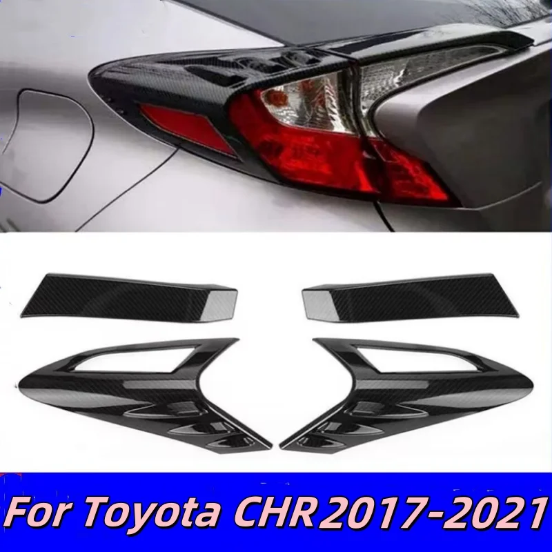 

For Toyota CHR C-HR 2017-2022 Chrome Rear Light Lamp Eyelid Eyebrow Taillight Cover Trim Sticker Accessories Car Styling