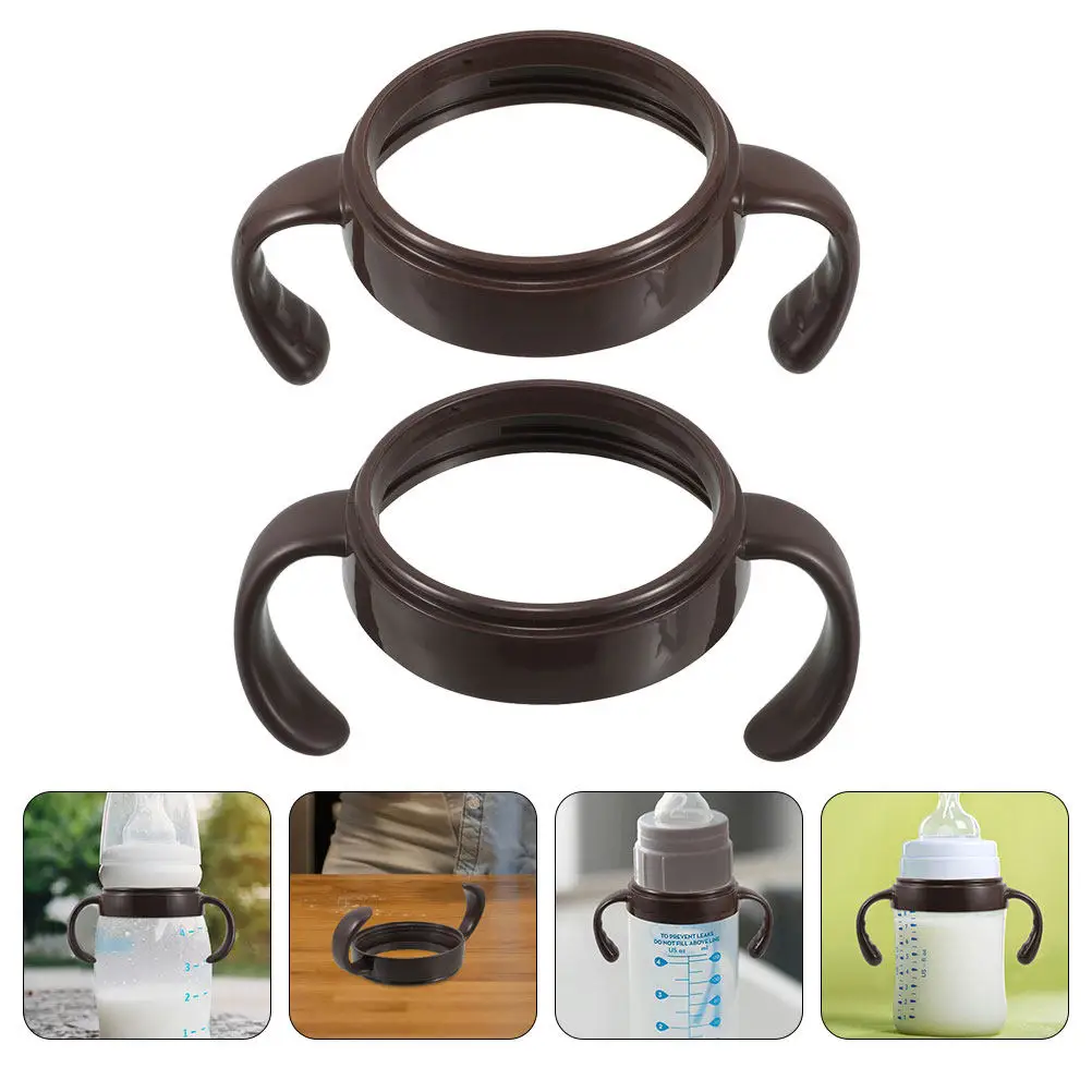 

2Pcs Wide Neck Nursery Bottle Handle Replacement Plastic Grip for 72Mm Feeding Bottles Lightweight and Easy to Use