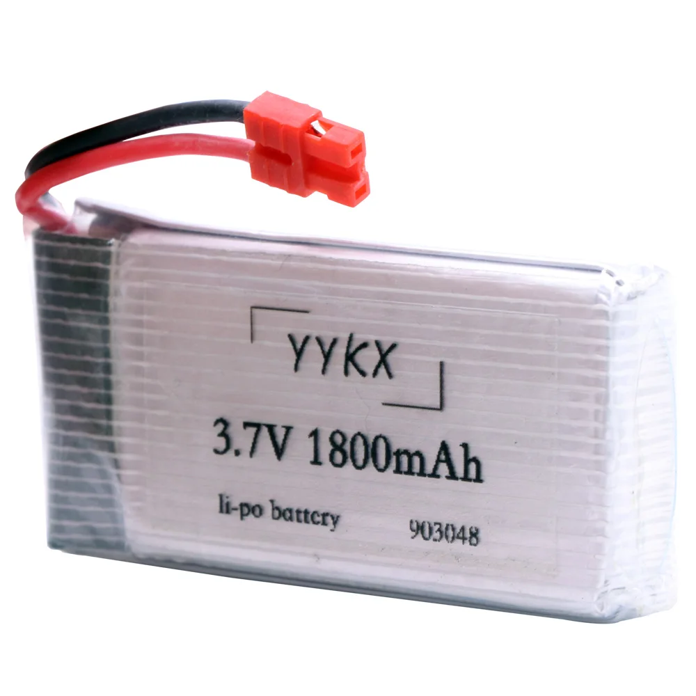 3.7V 1800mAh lipo Battery XH2.54/SM/JST/XH4.0 Plug for KY601S SYMA X5 X5S X5C X5SC X5SH X5SW X5HW X5UW M18 H5P HQ898 H11D H11C