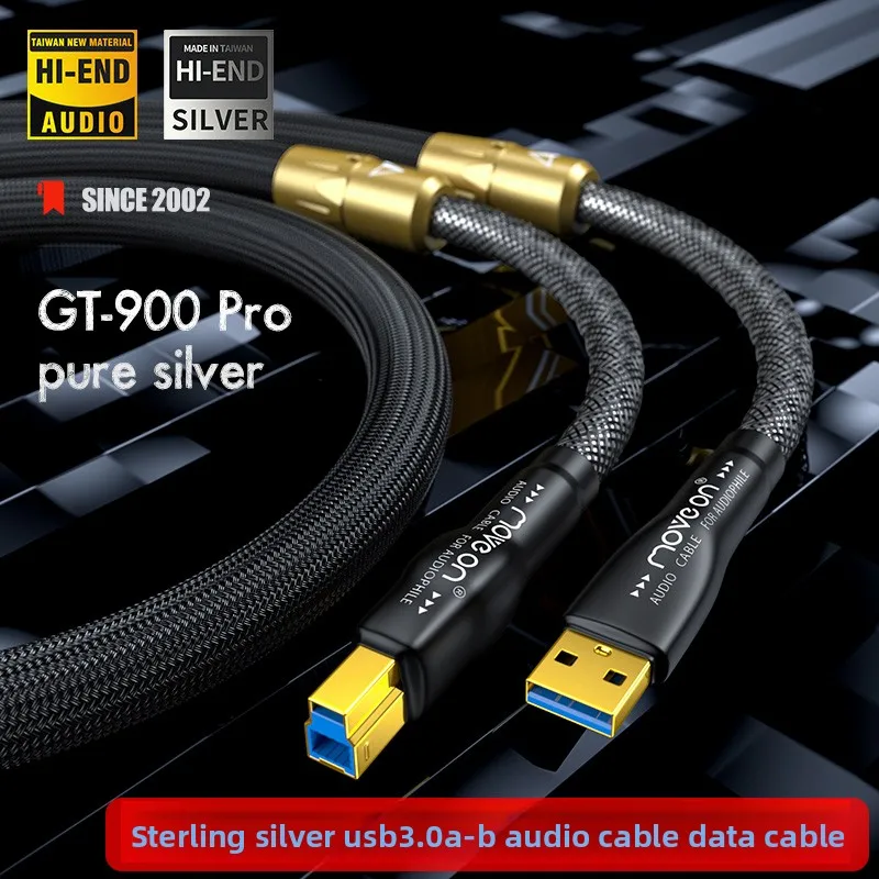 

GT-900 PRO чистый серебряный кабель декодирования USB 3.0 AB компьютерное подключение высокоскоростной декодер жесткого диска аудиокабель для передачи данных