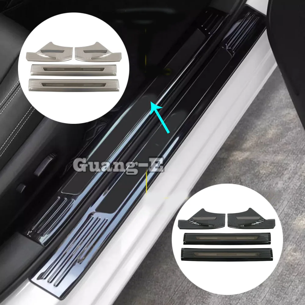 

Inner Door Sill Scuff Plate Cover Frame For Nissan Qashqai J12 2022 2023 2024 Decoration Sticker Threshold Pedal Accessories