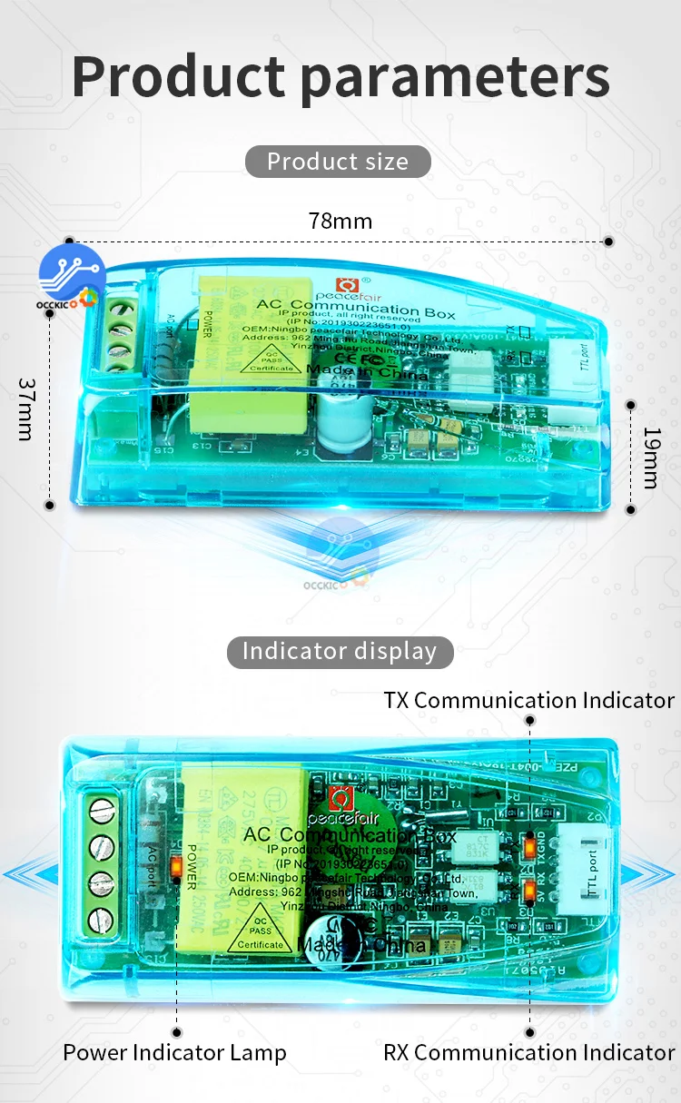 PZEM-004T 3.0 Version TTL Modbus-RTU Power Meter Kwh Meter AC Single Phase 100A Electric Volt Amp Frequency Power Factor Tester