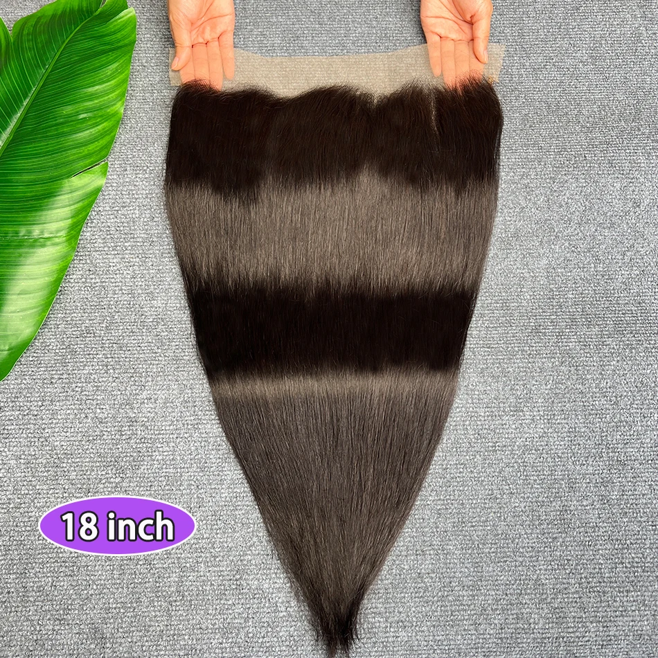 13x4 بوصة الدانتيل الشفاف أمامي عقدة ابيض منتفخة إغلاق الدانتيل # 1B لون طبيعي مستقيم 100% شعر بشري بكر خام