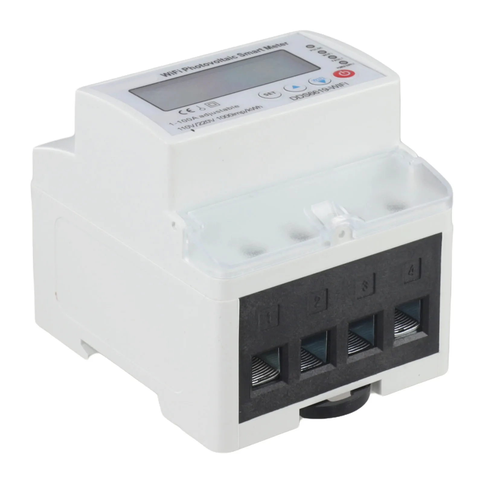 

DIN Rail Meter Photovoltaic Meter Energy Management 110V 220V AC Supply Voltage 80V 400V AC Operating Voltage Range