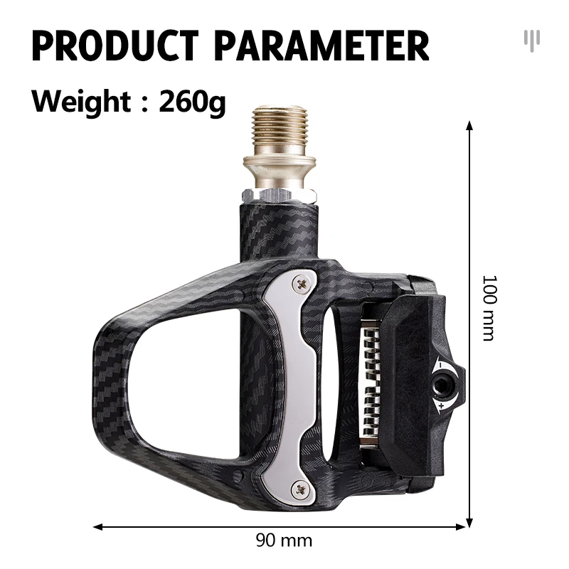 RACEWORK Carbon Finer Bike Self-locking Pedal Sealed Bearing Sagging Professional Bicycle Pedals